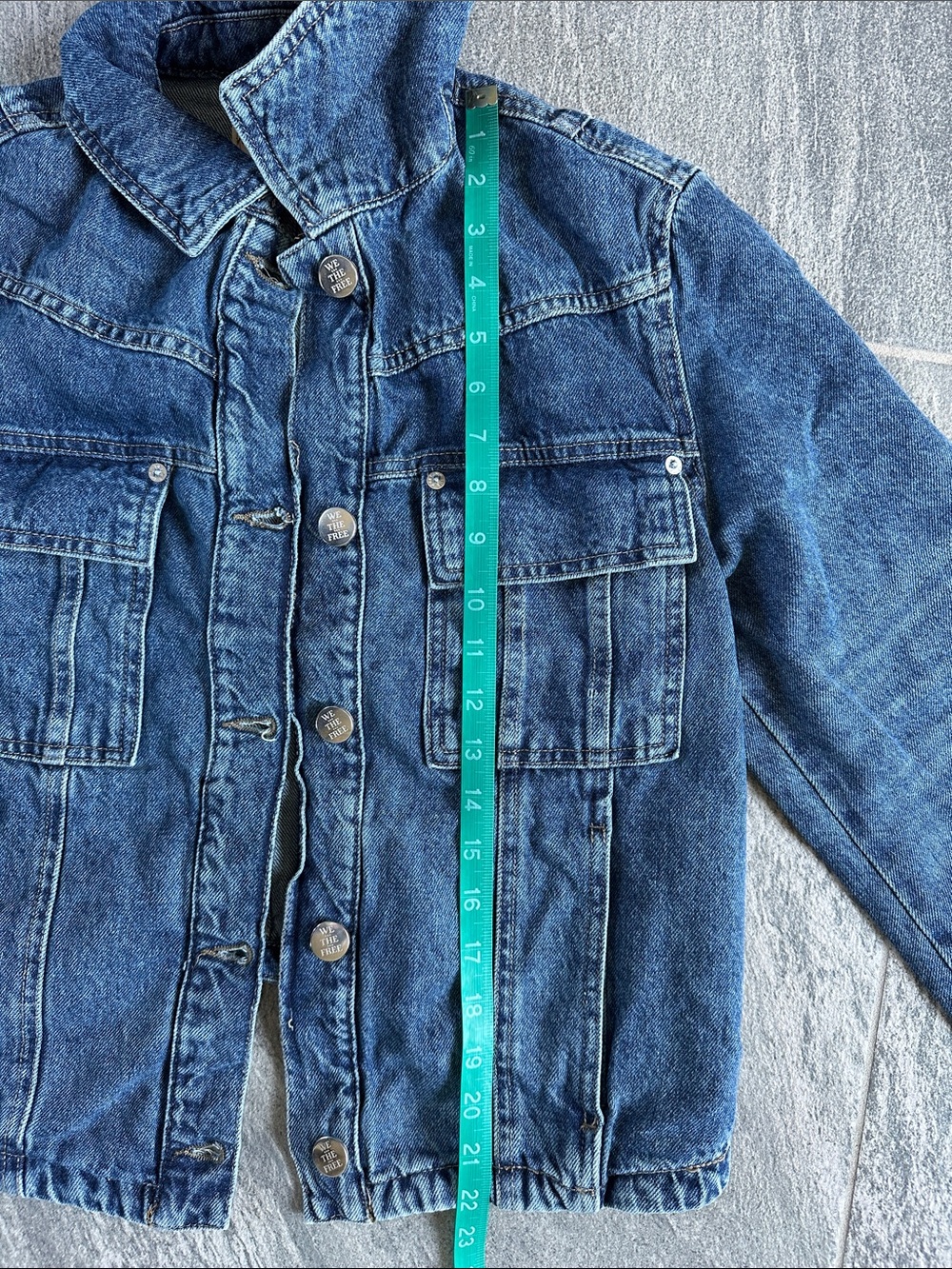 NWT Free People We The Free Jade Denim Jacket High low High Dove Medium wash S - Picture 6 of 16